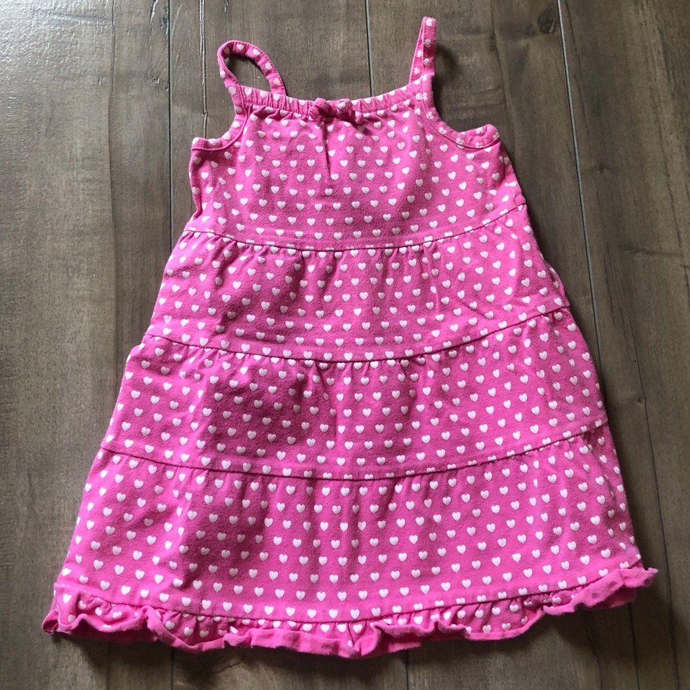 Faded Glory 24 Month Pink Heart Cotton Dress